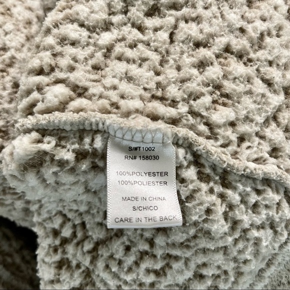 BOYS SHERPA, GORPCORE PULLOVER FROM LOVE TREE. SIZE S. - Picture 5 of 5